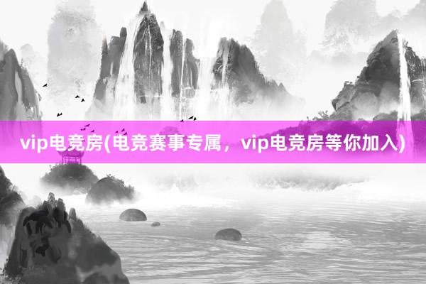 vip电竞房(电竞赛事专属，vip电竞房等你加入)