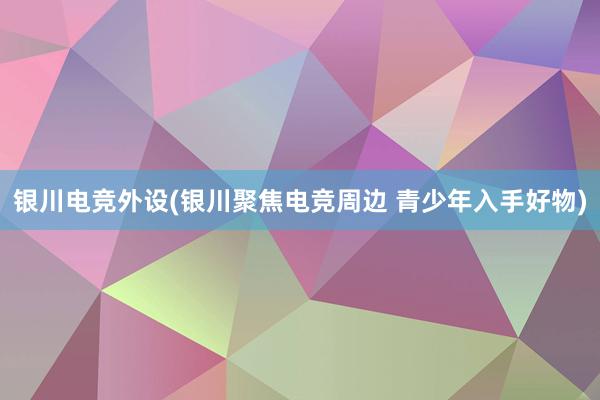 银川电竞外设(银川聚焦电竞周边 青少年入手好物)