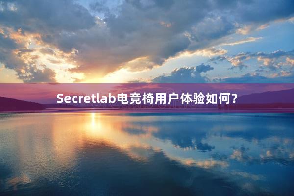 Secretlab电竞椅用户体验如何？