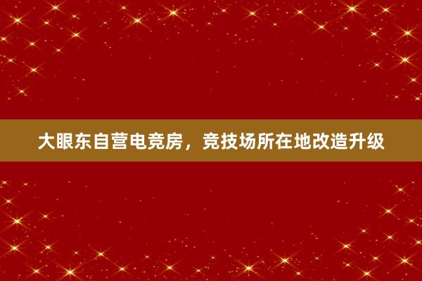 大眼东自营电竞房，竞技场所在地改造升级