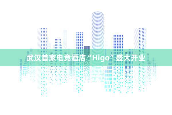 武汉首家电竞酒店“Higo”盛大开业