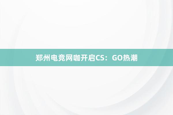 郑州电竞网咖开启CS：GO热潮